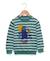 Pull garçon Fond grege raye vert 1 - vertbaudet enfant 