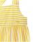 Robe sans manches 100% coton fille Fond blanc raye jaune 2 - vertbaudet enfant 