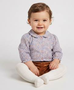 -Ensemble short + haut 100% coton bébé fille
