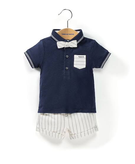 Bébé-Ensemble-Ensemble short + haut 100% coton bébé garçon