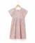 Robe manches courtes 100% coton fille Imprime fond rose 3 - vertbaudet enfant 