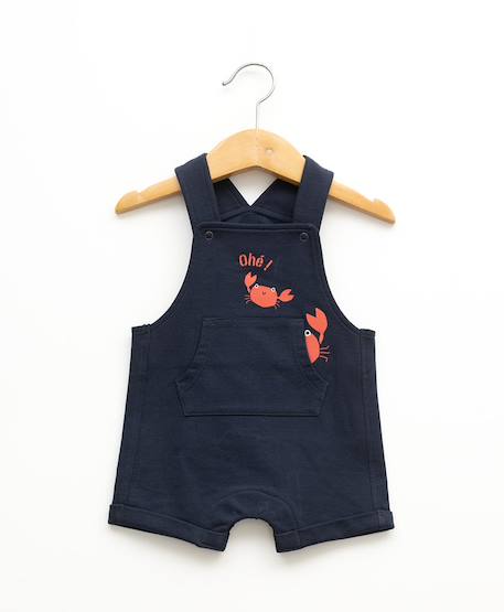 Ensemble salopette + haut 100% coton bébé garçon Bleu 4 - vertbaudet enfant 