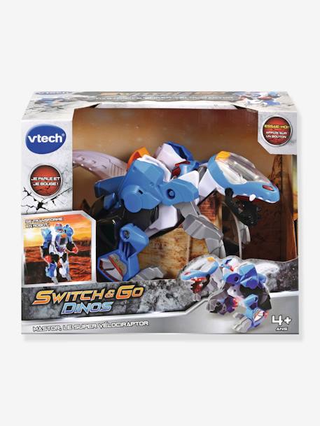 Switch and Go Dinos - Mastor, le super Vélociraptor (robot) VTECH BLEU 2 - vertbaudet enfant 