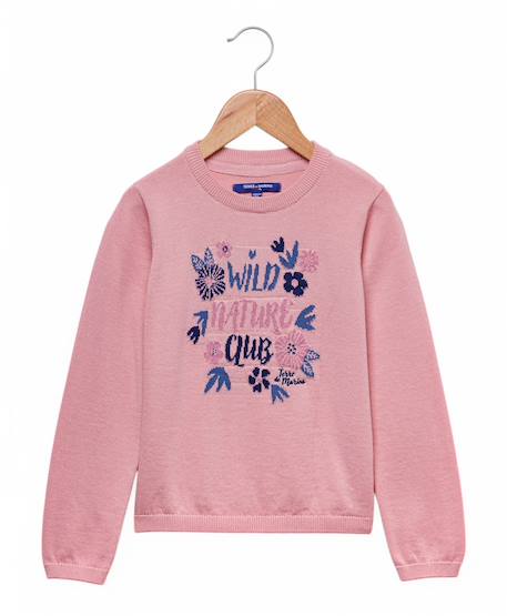 Pull fille Rose 1 - vertbaudet enfant 
