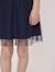 Robe manches courtes 100% coton fille Grege / indigo 3 - vertbaudet enfant 
