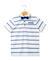 Polo manches courtes 100% coton garçon Fond naturel raye bleu 1 - vertbaudet enfant 