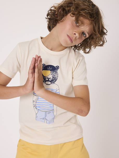 T-shirt manches courtes 100% coton garçon Grege 3 - vertbaudet enfant 