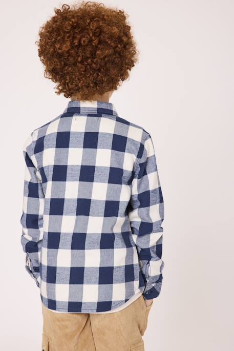 Chemise manches longues 100% coton garçon Carreaux 4 - vertbaudet enfant 