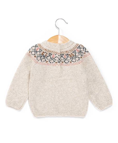 Pull bébé fille Beige chine 2 - vertbaudet enfant 