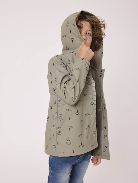 Ciré imperméable garçon Fond kaki imprime 2 - vertbaudet enfant 