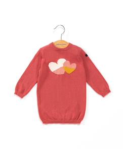 Bébé-Robe, jupe-Robe manches longues 100% coton bébé fille