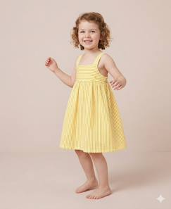 -Robe sans manches 100% coton fille