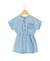 Robe manches courtes fille Denim clair 2 - vertbaudet enfant 