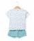 Ensemble short + haut 100% coton bébé garçon Imprime bleu fond blanc casse 2 - vertbaudet enfant 