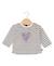 Mariniere manches longues 100% coton bébé fille Fond blanc casse raye indigo 1 - vertbaudet enfant 