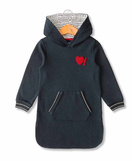 Fille-Robe-Robe manches longues à capuche fille