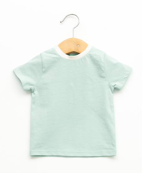 Ensemble salopette + haut 100% coton bébé garçon Gris chine clair 4 - vertbaudet enfant 