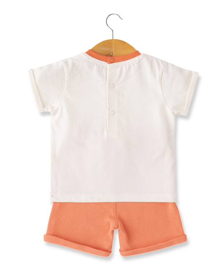 Ensemble short + haut 100% coton bébé garçon Grege 2 - vertbaudet enfant 