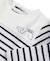 Body manches longues bébé Fond naturel raye indigo 2 - vertbaudet enfant 