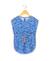 Robe manches courtes fille Fond blanc imprime bleu 1 - vertbaudet enfant 