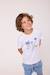 T-shirt manches courtes garçon Fond blanc imprime bleu 1 - vertbaudet enfant 