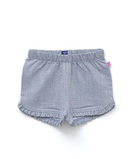 Ensemble short + haut 100% coton bébé fille Imprime rose fond blanc casse 4 - vertbaudet enfant 