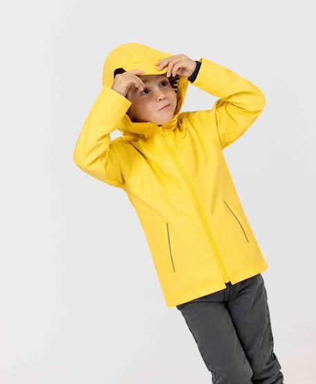 Ciré imperméable à capuche garçon Jaune 2 - vertbaudet enfant 