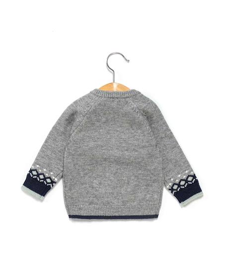 Pull bébé garçon Gris chine 2 - vertbaudet enfant 