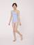 Maillot de bain fille Fond blanc raye bleu 2 - vertbaudet enfant 