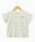 Mariniere manches courtes 100% coton fille Fond grege raye vert 4 - vertbaudet enfant 