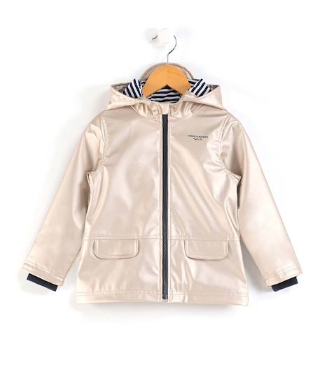 Ciré imperméable à capuche fille Beige dore 2 - vertbaudet enfant 
