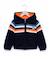 Veste tricot à capuche garçon Bleu navy 1 - vertbaudet enfant 