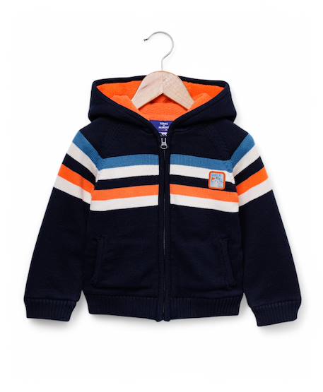 Garçon-Manteau-Veste tricot à capuche garçon