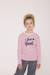 Mariniere manches longues 100% coton fille Fond blanc casse raye rose 3 - vertbaudet enfant 