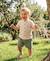 Ensemble short + haut 100% coton bébé garçon Grege / kaki 1 - vertbaudet enfant 