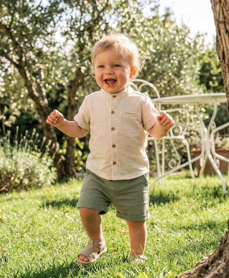 Bébé-Ensemble-Ensemble short + haut 100% coton bébé garçon