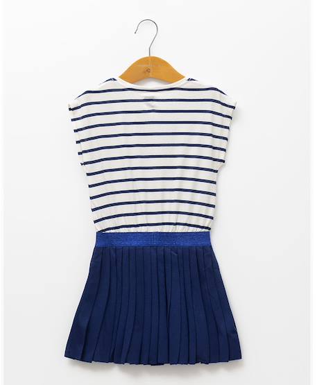 Robe manches courtes fille Indigo 3 - vertbaudet enfant 