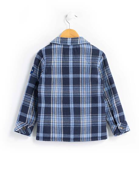 Veste garçon Carreaux bleu 2 - vertbaudet enfant 