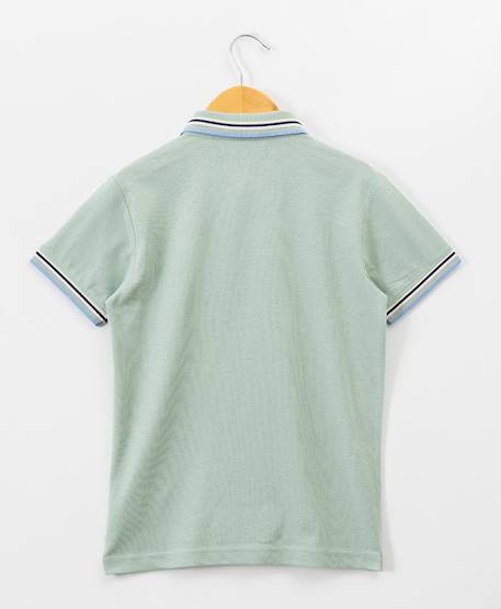Polo manches courtes 100% coton garçon Vert 3 - vertbaudet enfant 