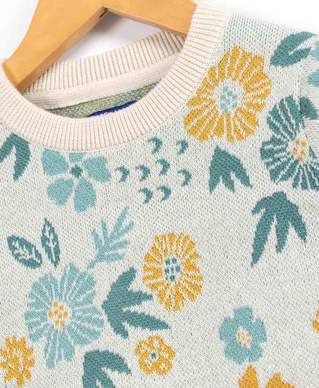 Pull fille Imprime jaune 3 - vertbaudet enfant 