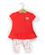 Ensemble tunique + leggings 100% coton bébé fille Rouge vif 1 - vertbaudet enfant 