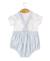 Ensemble salopette + haut 100% coton bébé garçon Naturel/bleu 2 - vertbaudet enfant 