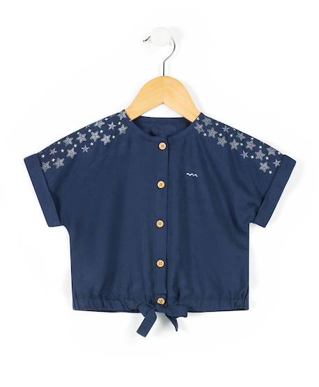 Fille-Chemise, blouse, tunique-Blouse manches courtes fille
