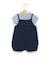 Ensemble salopette + haut 100% coton bébé fille Indigo 2 - vertbaudet enfant 