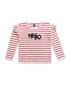 -T-shirt manches longues 100% coton fille