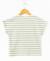 Mariniere manches courtes 100% coton fille Fond grege raye vert 3 - vertbaudet enfant 
