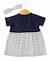 Ensemble robe + bandeau 100% coton bébé fille Indigo 2 - vertbaudet enfant 