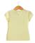 T-shirt manches courtes 100% coton fille Jaune vanille 2 - vertbaudet enfant 
