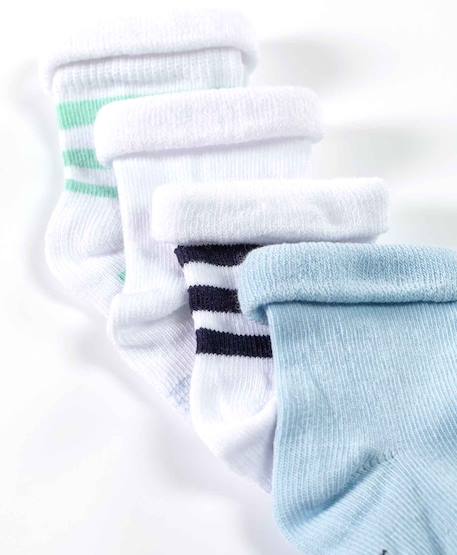 Chaussettes bébé garçon Bleu ciel 2 - vertbaudet enfant 