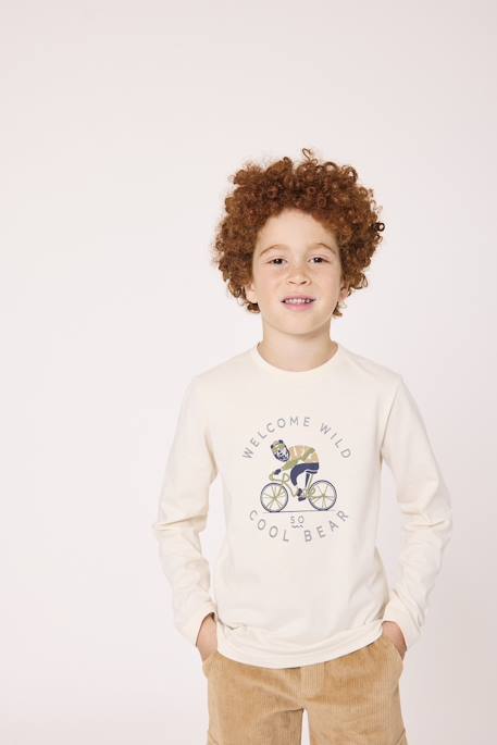 T-shirt manches longues 100% coton garçon Grege 3 - vertbaudet enfant 